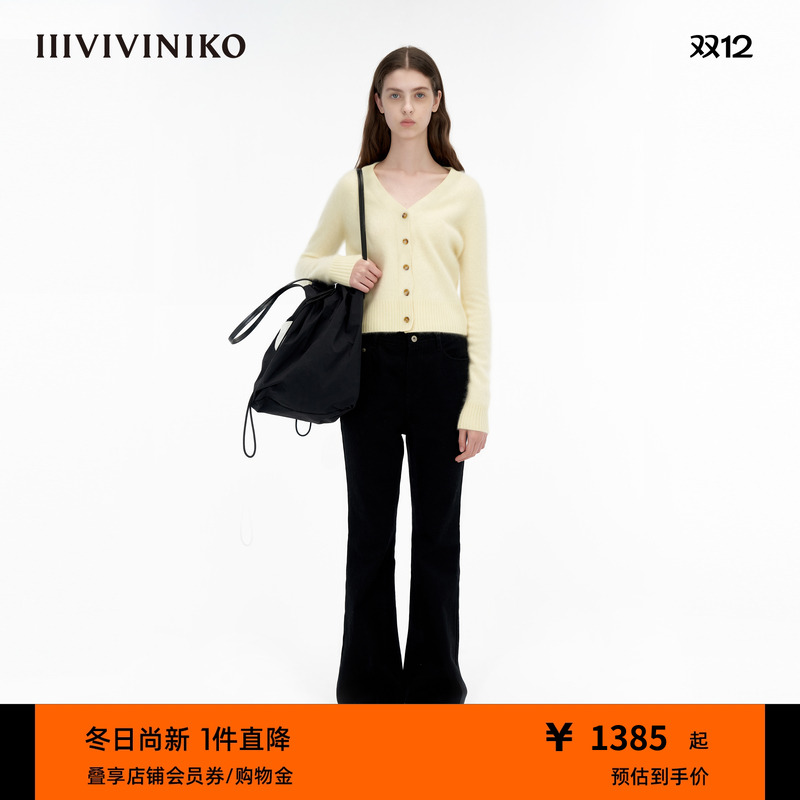 IIIVIVINIKO羊绒小开衫