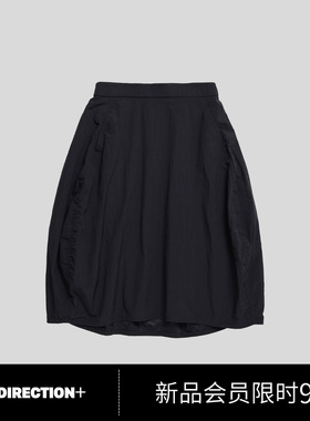 NO DIRECTION+ 尼龙立体小方格纹理灯笼半身裙N530707009B