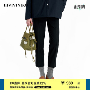 初剪羊毛 裤 IIIVIVINIKO冬新款 九分直筒西装 子M440814185C 经典