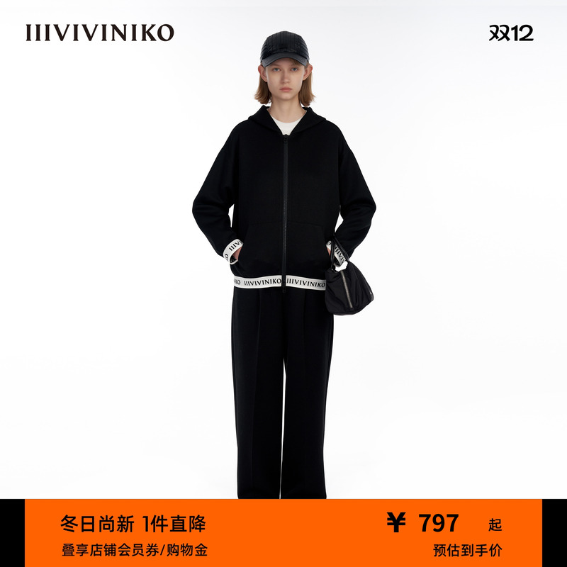 IIIVIVINIKO空气层拉链锁