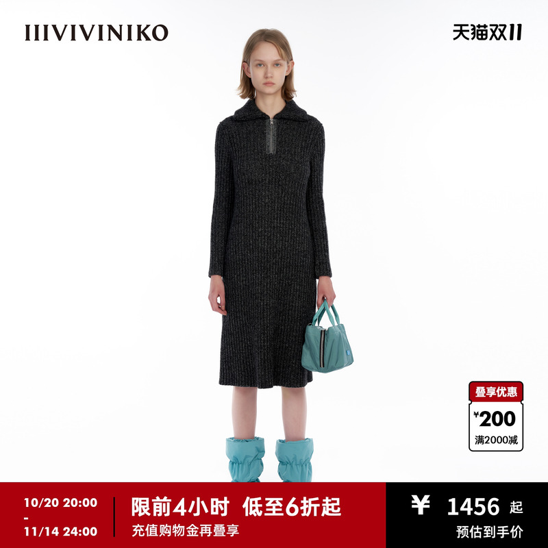 IIIVIVINIKO连衣裙简约长裙