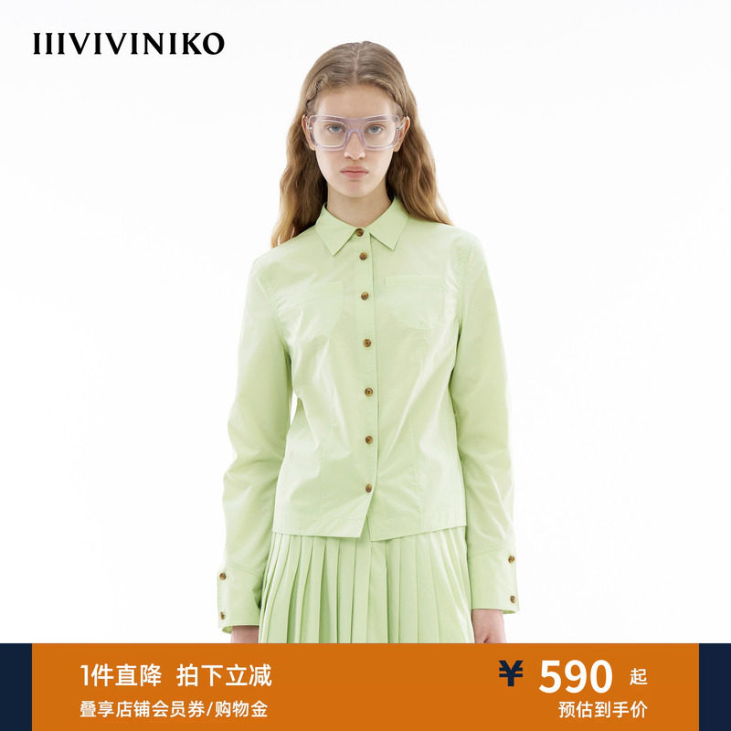 IIIVIVINIKO小翻领衬衫图片