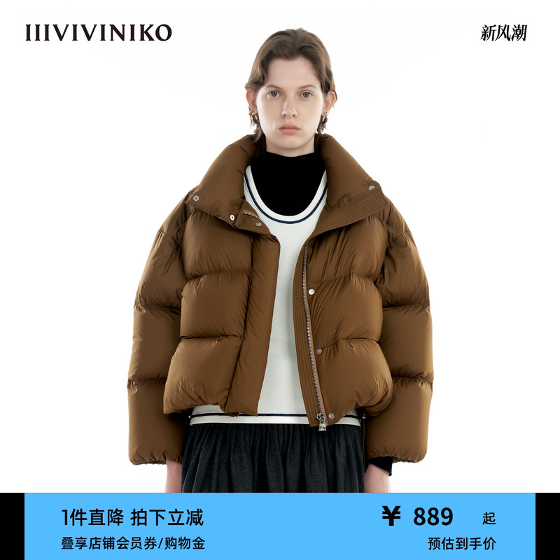 鸭绒面包羽绒服IIIVIVINIKO