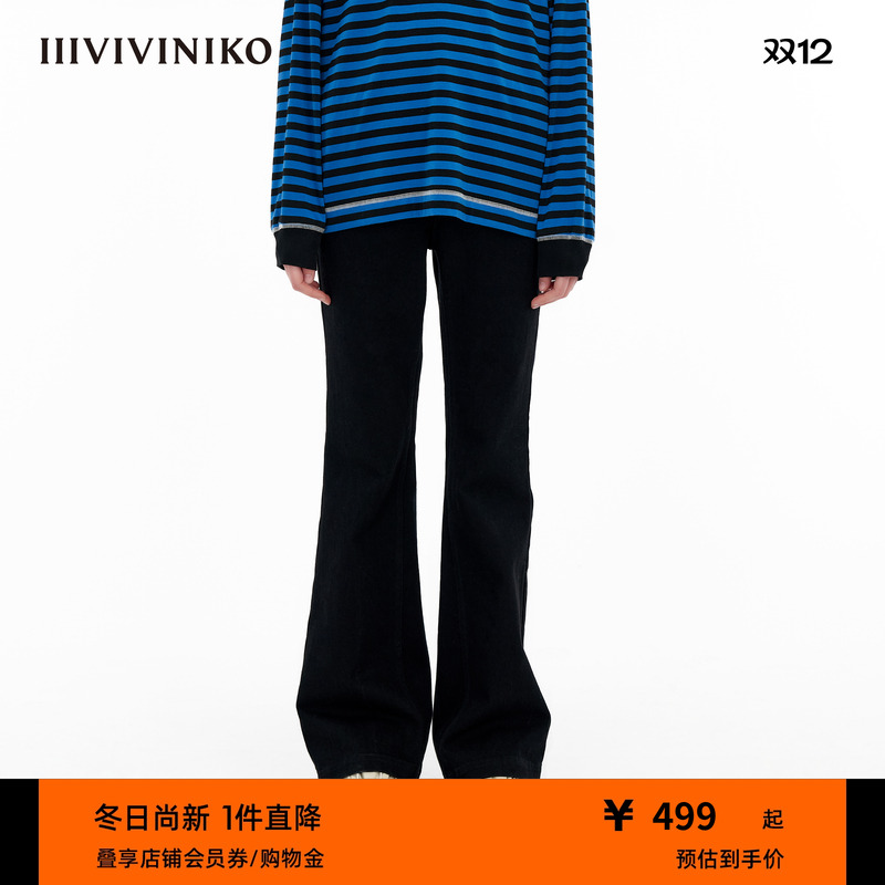 IIIVIVINIKO修身牛仔裤