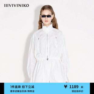 新款 春季 SOLOTEX塔夫绸 简约机能风夹克外套女 设计师款