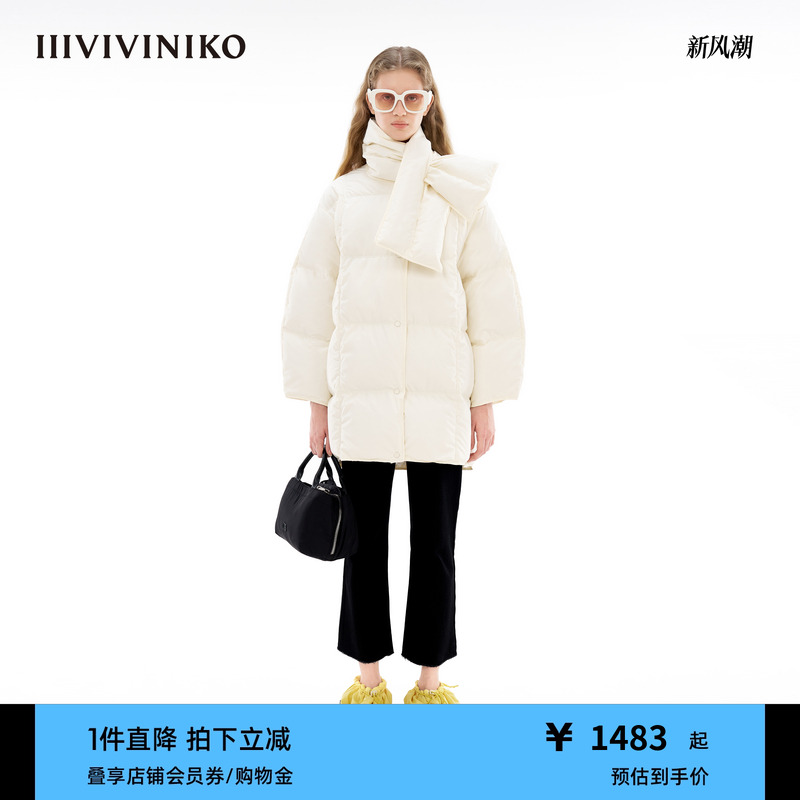 羽绒服中长款IIIVIVINIKO设计师