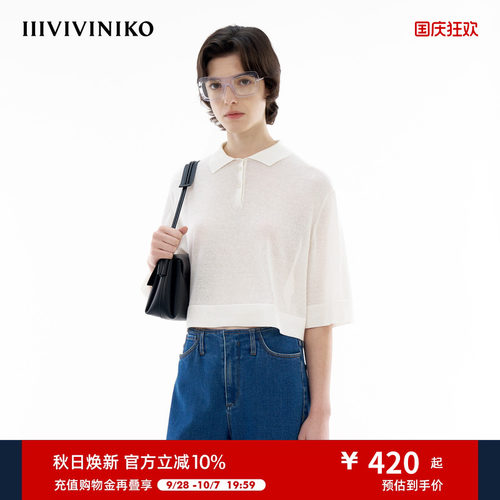 polo领短袖针织衫IIIVIVINIKO