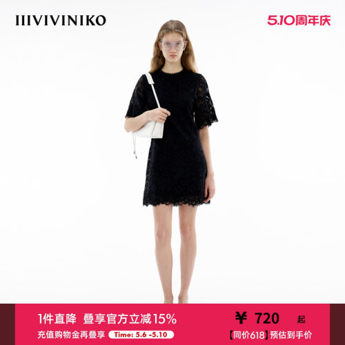 圆领修身连衣裙IIIVIVINIKO