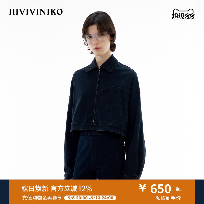 高弹牛仔外套IIIVIVINIKO图片