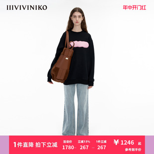 IIIVIVINIKO「JEN UMAN合作系列」多巴胺绣花卫衣女C335001326A