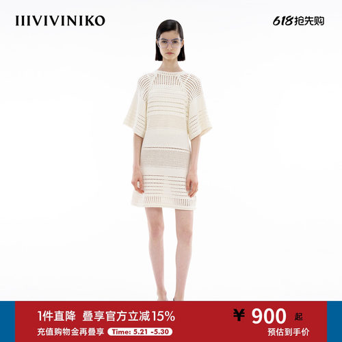 镂空针织连衣裙IIIVIVINIKO