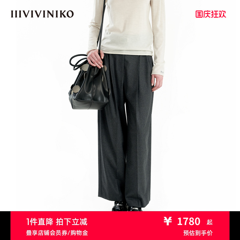 通勤阔腿西装裤IIIVIVINIKO
