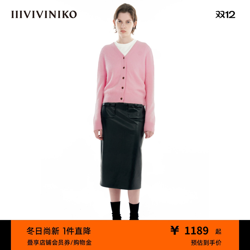 IIIVIVINIKO羊绒小开衫