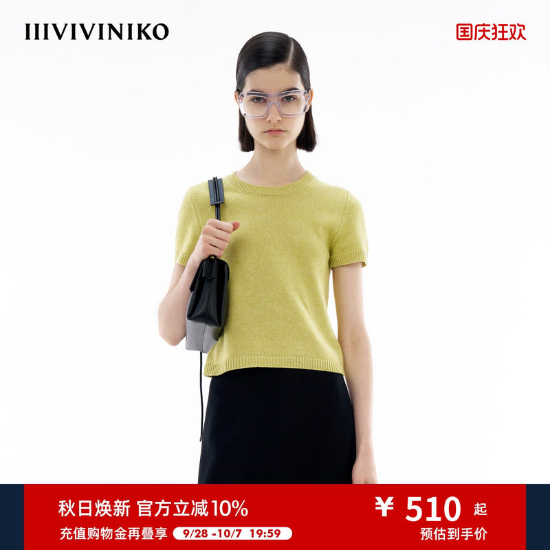 IIIVIVINIKO短袖针织套头衫图片
