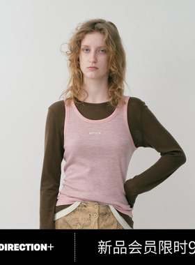 NO DIRECTION+ 羊毛撞色可拆卸两件式针织打底N534001341B50