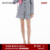 Solotex纱线 IIIVIVINIKO夏季 新款 多巴胺条纹休闲短裤 子女