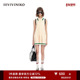 IIIVIVINIKO夏季 新品 学院风运动简约直身百褶连衣裙女M321117602D