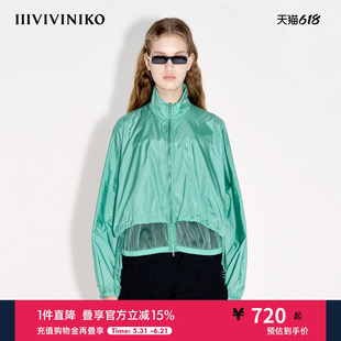 【设计师款 LIMONTA高密尼龙】夏季新款抽绳夹克外套女