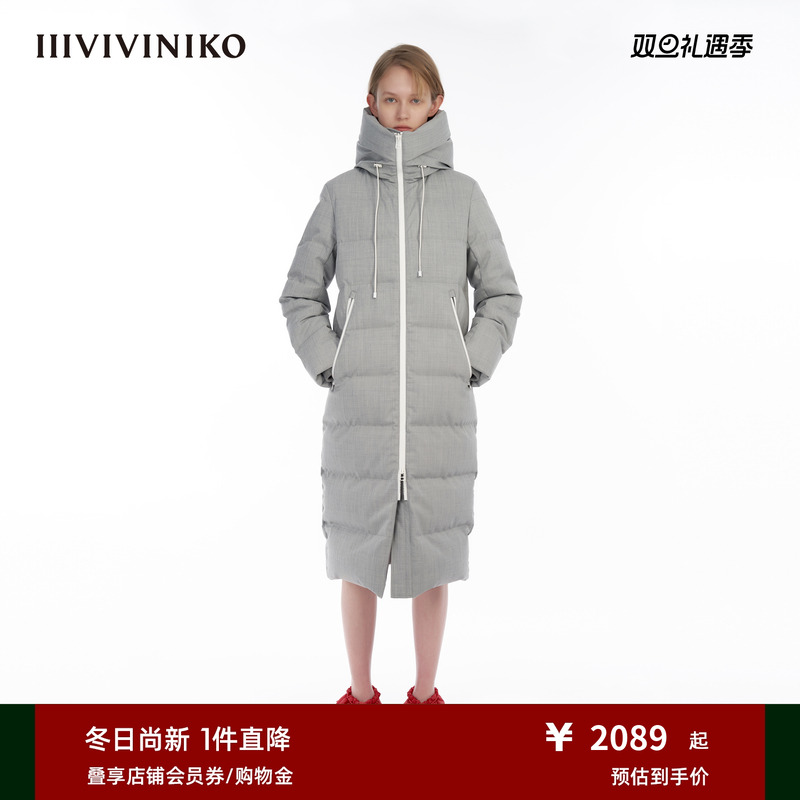 羊毛长款羽绒服IIIVIVINIKO