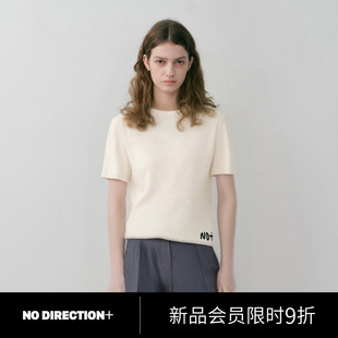 棉羊绒短袖 宽松落肩T恤衫 N530104667B31 DIRECTION