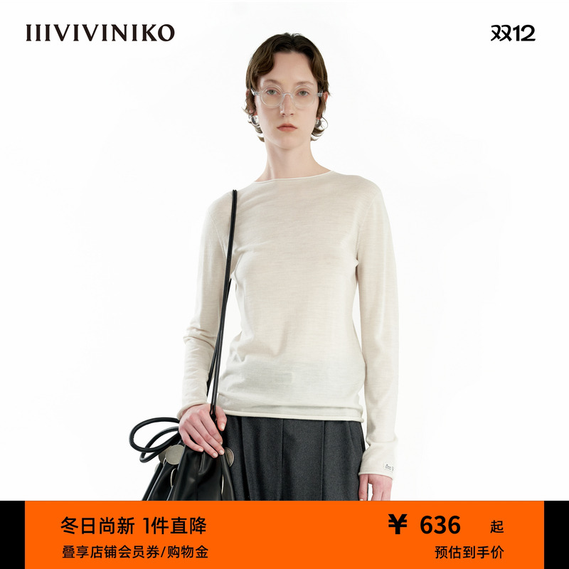 修身针织打底衫IIIVIVINIKO