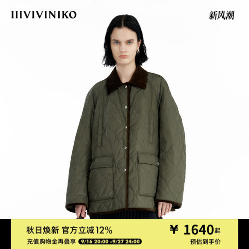 翻领绗棉服外套IIIVIVINIKO