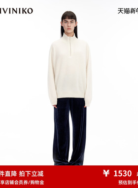 IIIVIVINIKO冬季新品“羊绒”高领多巴胺套头针织衫女M340138645C