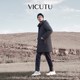 鹅绒外套 舒暖御寒连帽商务中长款 VICUTU威可多男士 羽绒服24新款