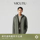 舒适亲肤时尚 VICUTU 款 风衣春季 连帽百搭商务休闲外套 威可多男士