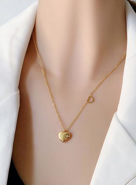 钛钢钛钢o字链女不掉色项链