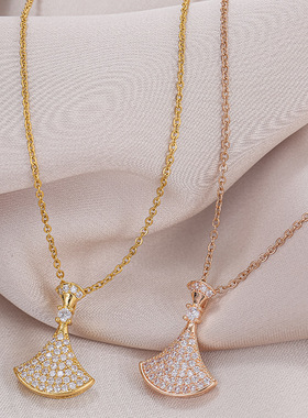 水钻钛钢o型链女裙子型链