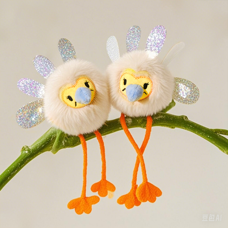 ZEZE猫玩具猫咪发声玩具解闷自嗨仿真小鸟老鼠发声会叫宠物逗猫棒