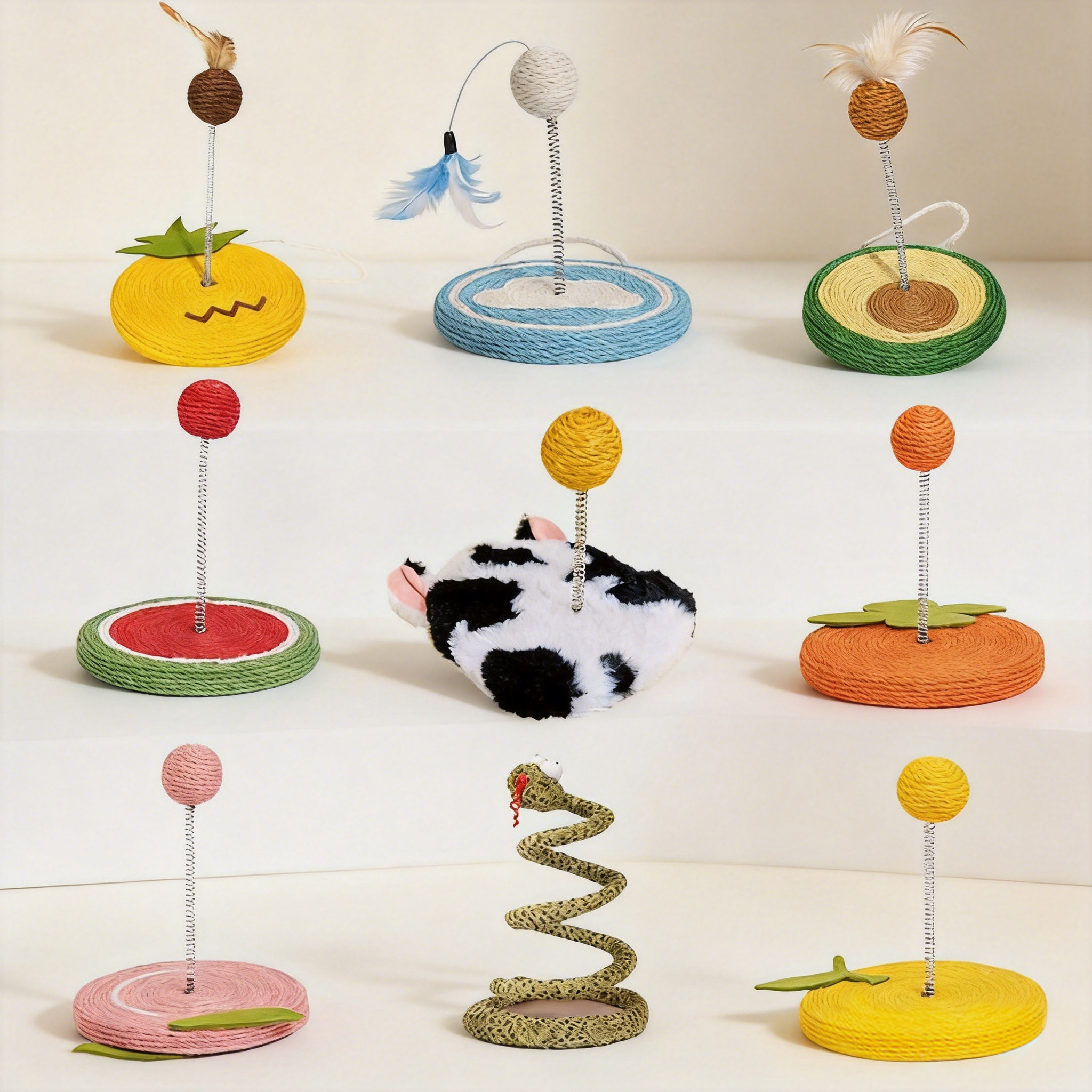 zeze同厂猫玩具弹簧球逗猫棒图片