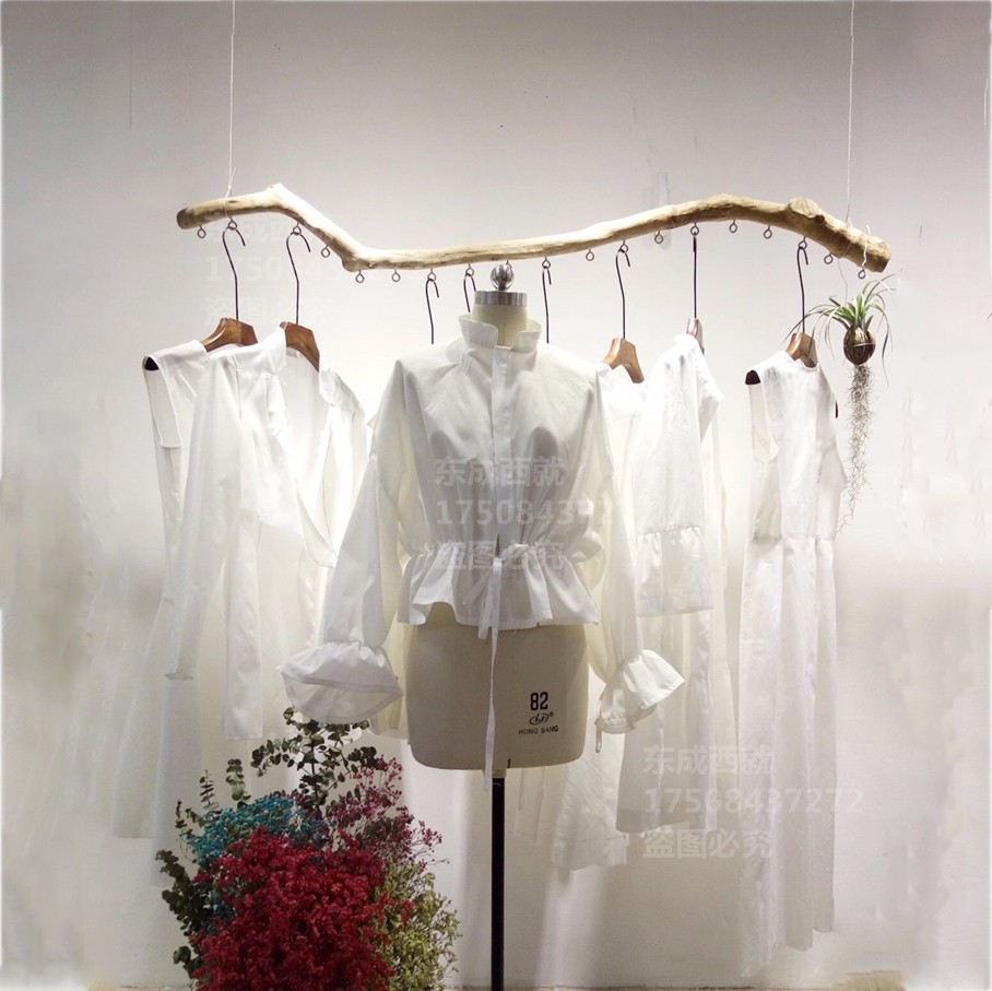 couture Display rack Dry twigs Hanging clothes rod steel wire suspended ceiling Showcase Hanging Hooked decorate natural woodin the Business/Office Furniture , Clothing store furniture , Clothing display  category - from Buy2taobao.com to provide professional Taobao agent buy service