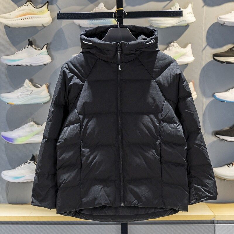 李宁短款羽绒服女子2025冬季新款防泼水鸭绒保暖连帽外套AYMV198,运动服/休闲服装,运动羽绒服,淘宝优惠券,粉丝福利购,淘宝优惠卷