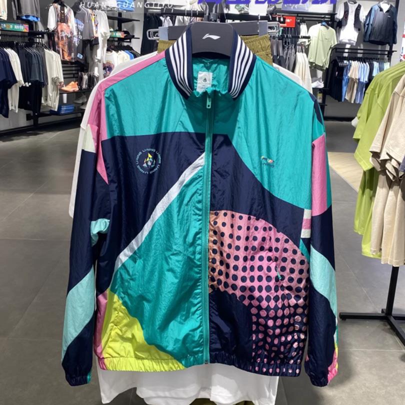 李宁休闲外套2024秋季新款以我为名征荣男女宽松运动风衣AFDUC05