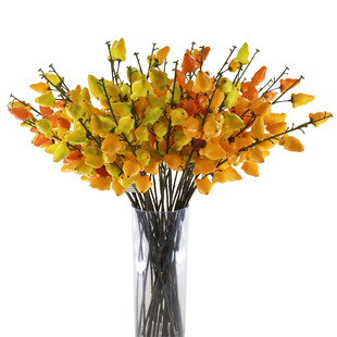 仿真植物五代果黄金果客厅装饰拍摄摆放发财果五代同堂果厂家