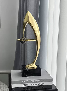 抽象现代小型艺术品土星光环金属