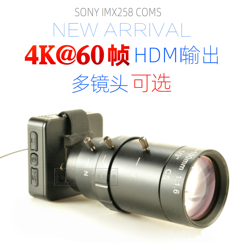 4K60帧WiFi无线1200万像素高清运动摄像机快慢动作延迟录像带HDMI