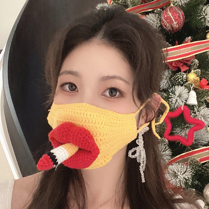 抖音小红书同款恶搞口罩装饰