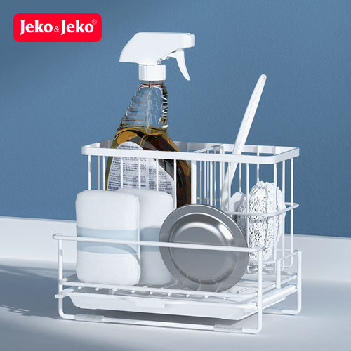 【清仓】jeko家用收纳置物架厨房洗碗抹布沥水清洁球海绵盒窗台