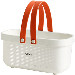 洗澡篮子手提浴室宿舍学生置物篮浴筐浴篮洗漱收纳篮塑料镂空筐子