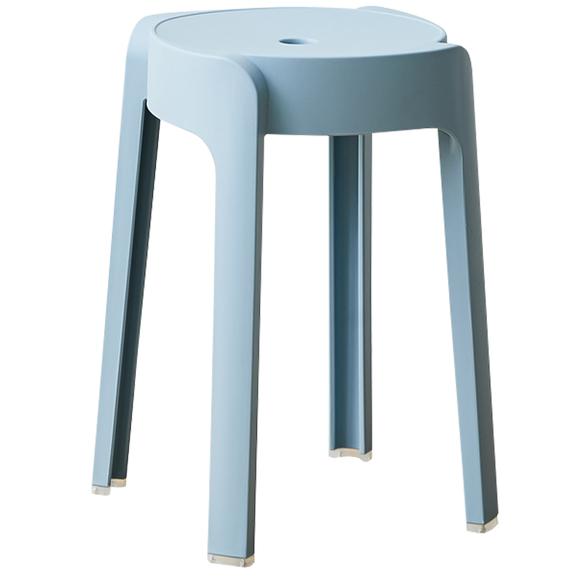 家用塑料凳子可叠放高胶凳板凳风车圆凳加厚商用现代简约结实耐用