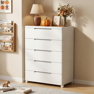 jeko收纳柜免安装 置物架多层婴儿宝宝衣柜家用储物柜子塑料五斗柜