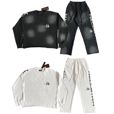 Hellstar Studios Sports Gel Pants 纯棉简约休闲卫衣长裤套装