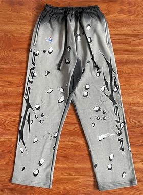Hellstar Studios Sports Gel Pants 男女纯棉高街风休闲运动长裤