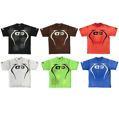 Hellstar Studios Gel Sport Logo tee男女纯棉洗水短袖T恤欧美潮