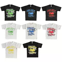 Travis Scott Project Capri Emergency Tee Men's and Women's Pure Cotton Short-Sleeved T-Shirt