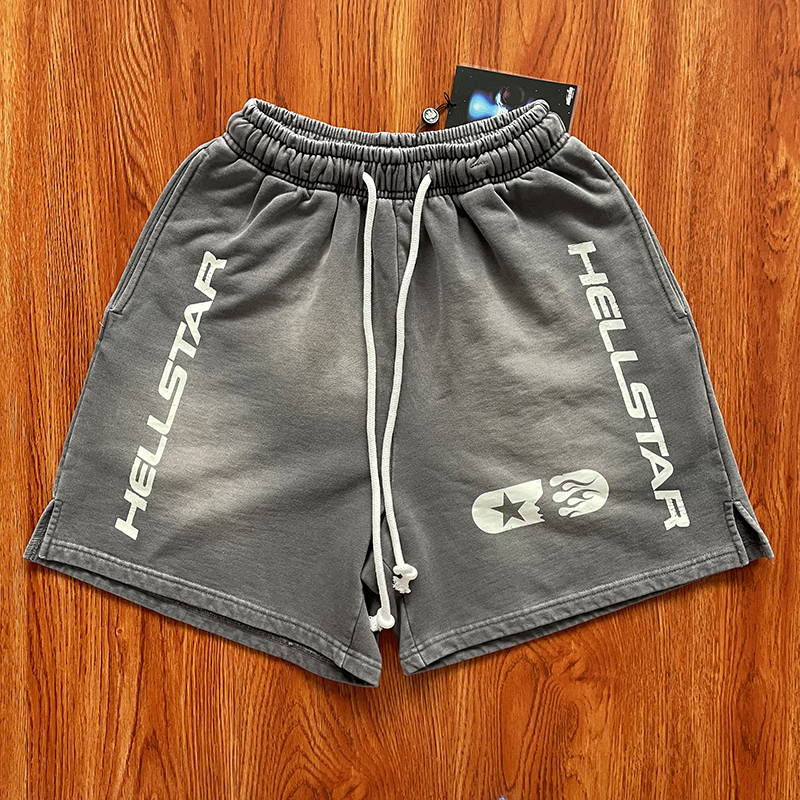 Hellstar Studios shorts ins同款欧美潮牌休闲运动男女洗水短裤