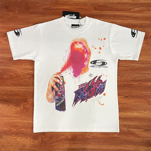 HELLSTAR STUDIOS Spray Paint Kid T-shirt 喷漆涂鸦休闲短袖T恤